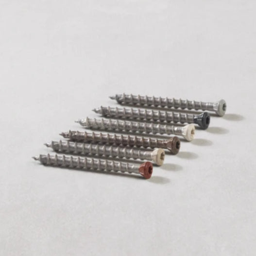 Envello Coloured Head Screws - Burnt Cedar