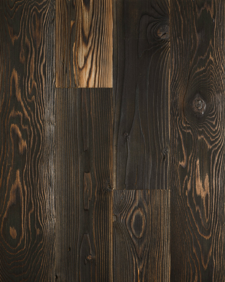 Salvare Charred Spruce Panelling