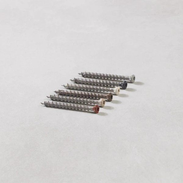 Envello Coloured Head Screws - Antique Oak