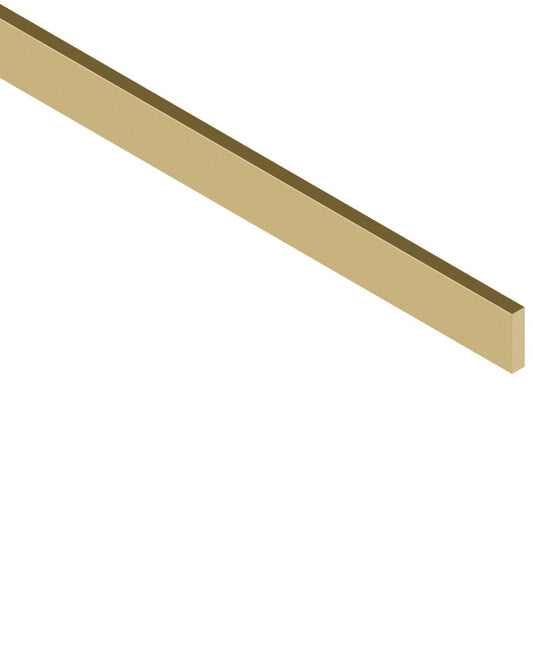 Forté Square Bar 19mm - Organic Brass